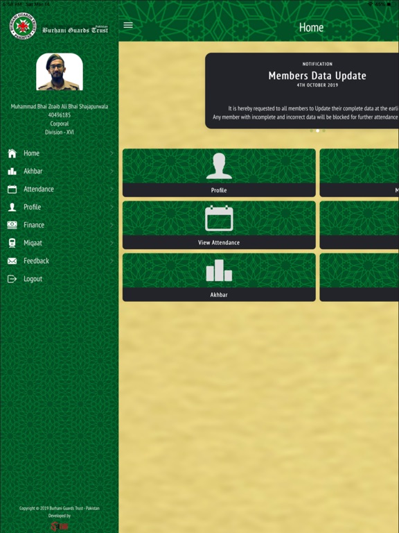 Screenshot #6 pour Burhani Guards Members Module