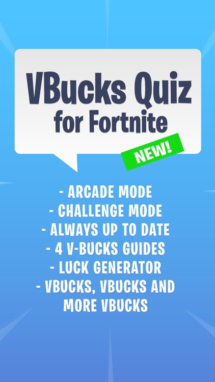 VBucks Quiz for Fortnite