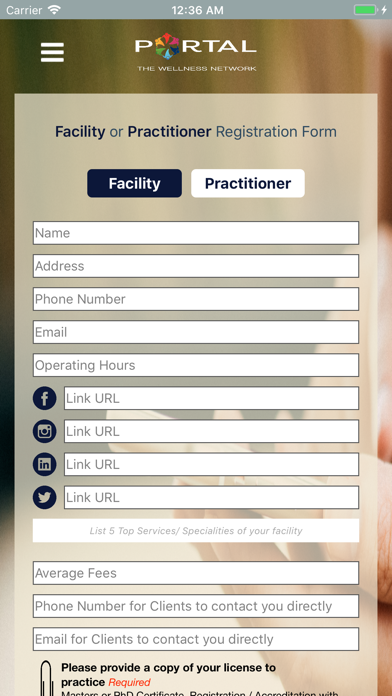 Portal : The Wellness Network Screenshot