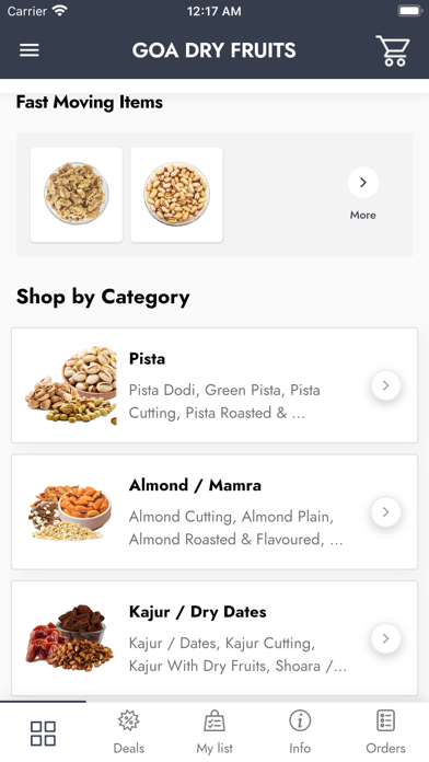 Screenshot #1 pour GOA Dry Fruits