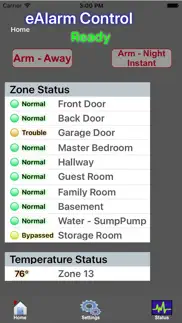 ealarm - elk control panel iphone screenshot 1