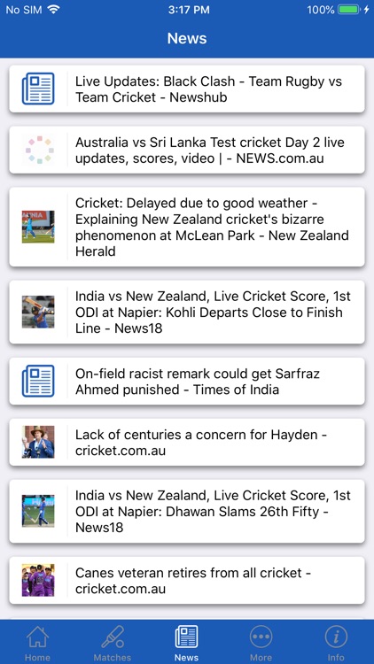 CrickOne - Live Cricket Scores screenshot-5