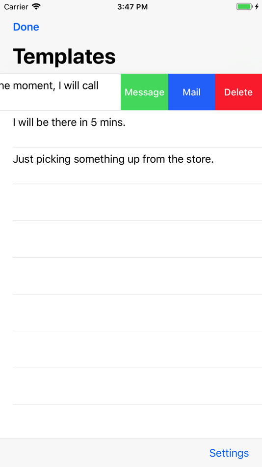 #2. Message Templates (iOS) 由: Square Bracket Software Ltd