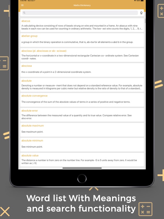 Maths Dictionary Offline screenshot 2