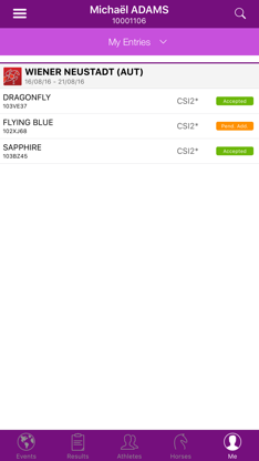 FEI SportApp screenshot 5