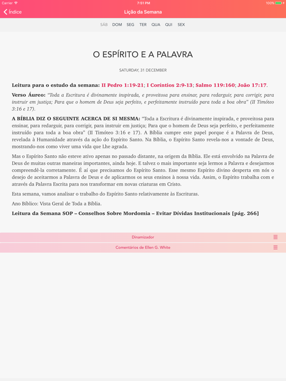 Manual da Escola Sabatina iPad screenshot 5 - Book app