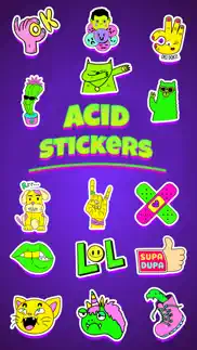 acid stickers: trippy fun iphone screenshot 1