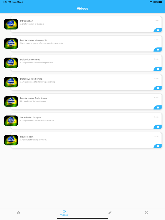 Roy Harris BJJ Over 40 iPad screenshot 5 - Sports app