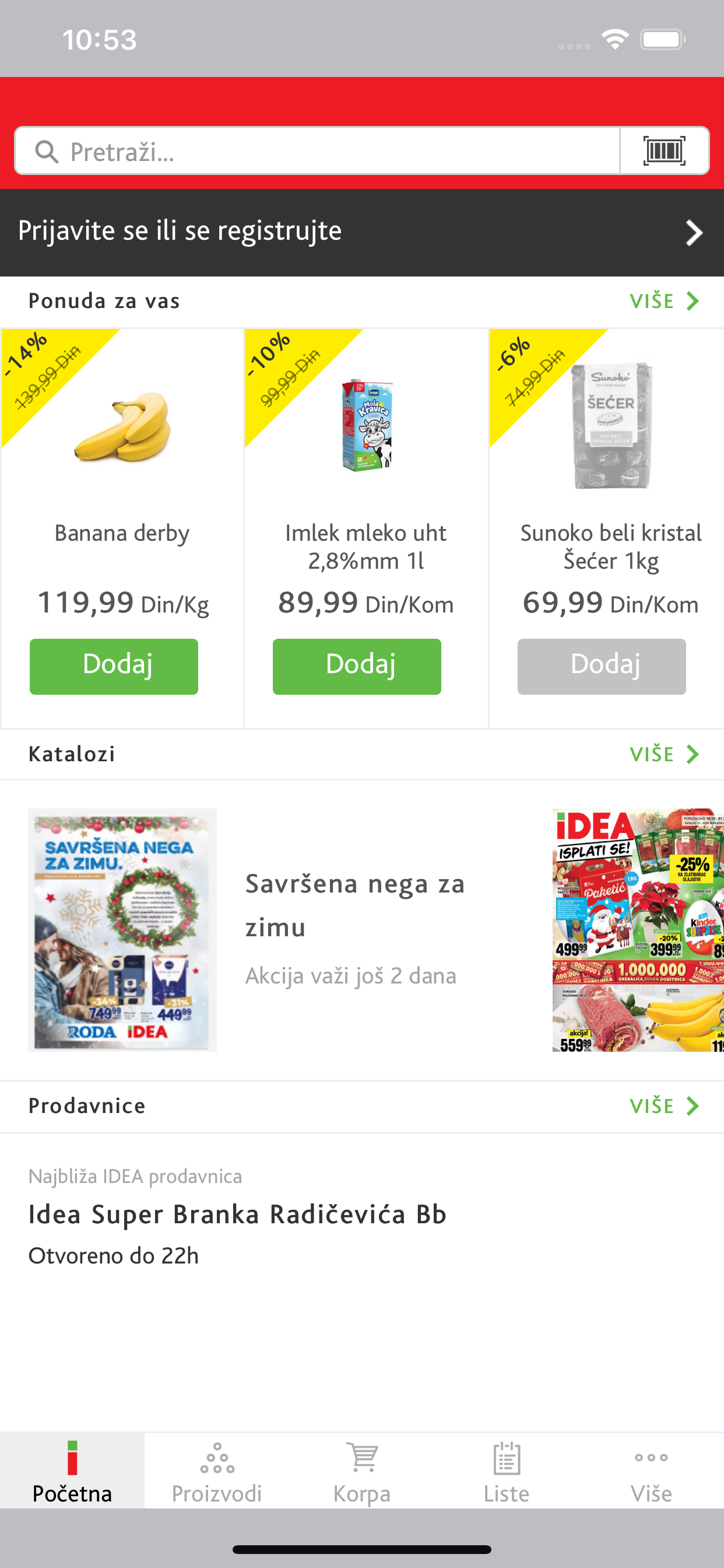 IDEA mobilna aplikacija