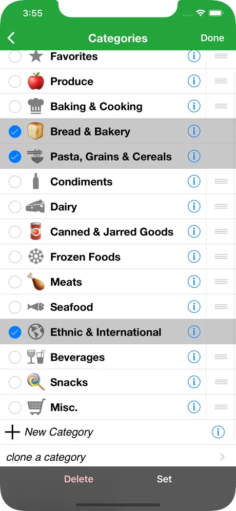 Shopping (Grocery List)