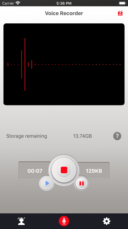 Voice Recorder -Audio Recorder - 1.0 - (iOS)
