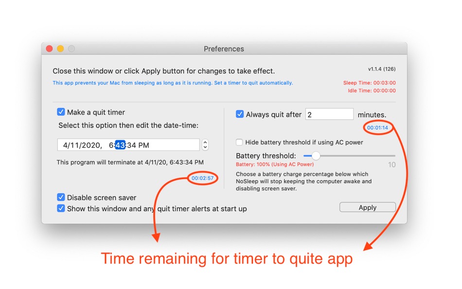 #3. NoSleep (macOS) Door: Limit Point Software