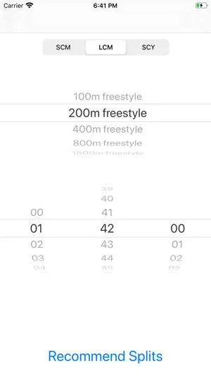 Swimming Splits screenshot 1