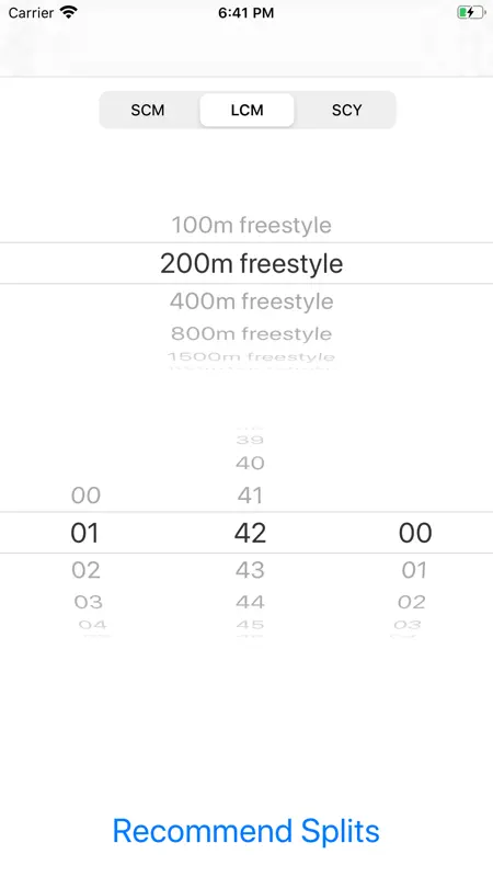 Swimming Splits screenshot 1 of 3