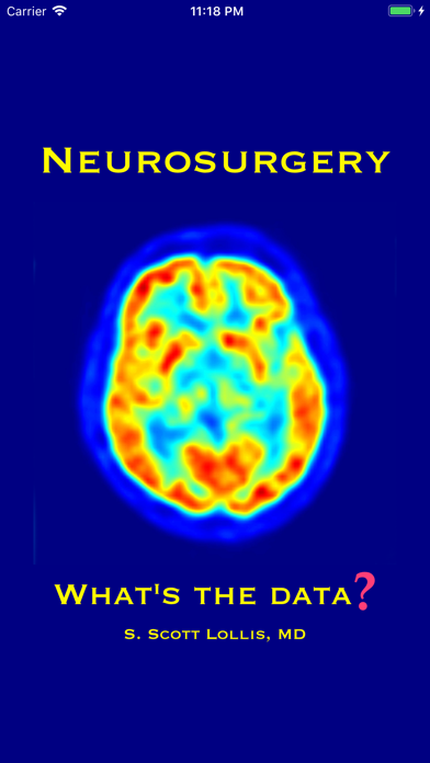 Neurosurgery: What's the data? Screenshot