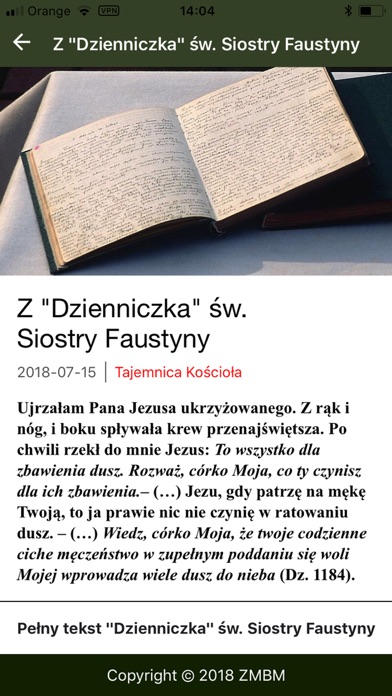 How to cancel & delete Faustyna.pl from iphone & ipad 2
