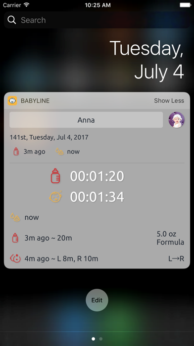 BabyLine - Baby Nursing Screenshot