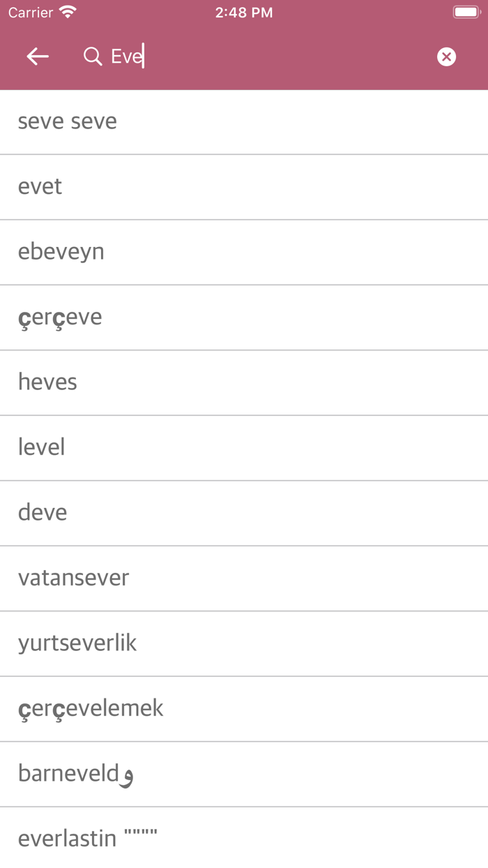 Turkish Arabic Dictionary