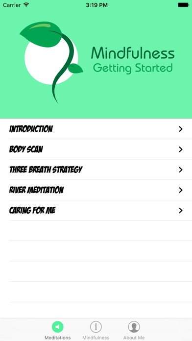 Screenshot #1 pour Mindfulness Getting Started