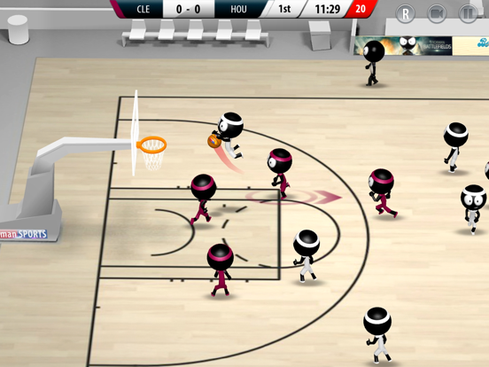 Screenshot #1 for Stickman Basketball 2017