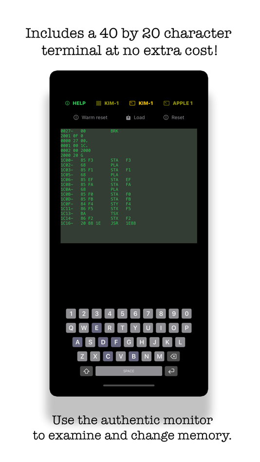 #2. VirtualKim - 6502 Emulator (iOS) 由: John Kennedy