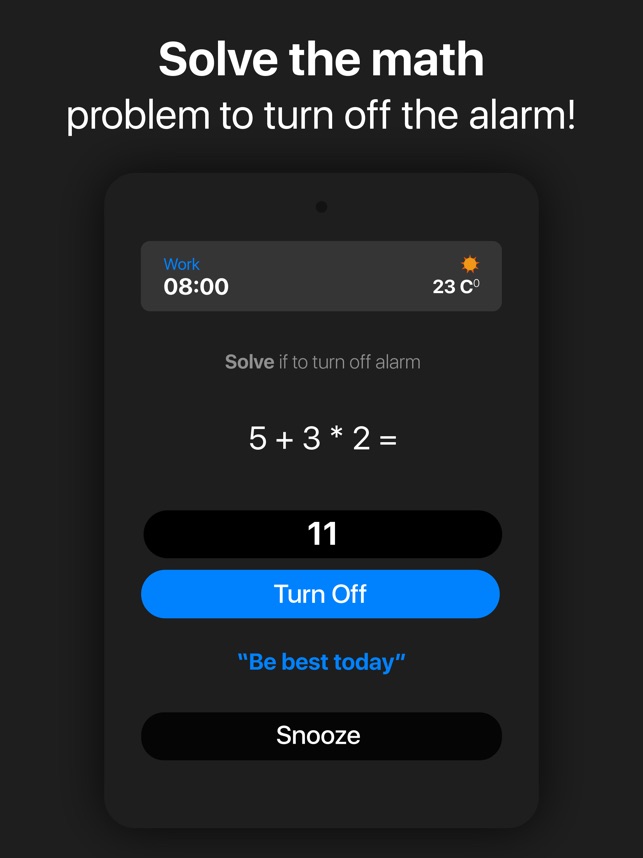 100% Awake! Math Alarm Clock on the App Store