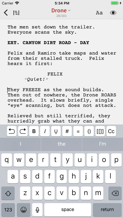 Slugline: Simply Screenwriting Screenshot