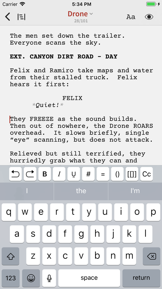 Slugline: Simply Screenwriting - 1.7.0 - (iOS)