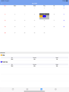 Interval Timer Calendar screenshot 3