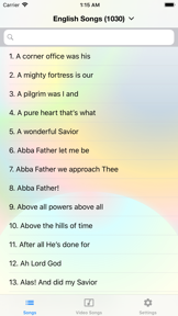 English Christian Songs screenshot