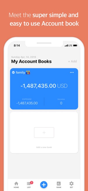 Tag AccountBook - Manage money