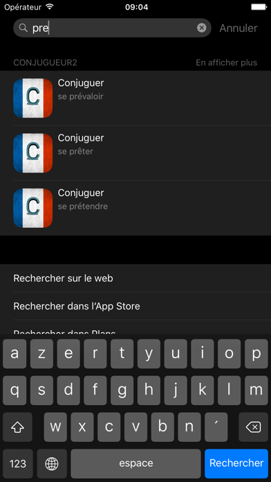 Screenshot #1 pour Conjugueur2