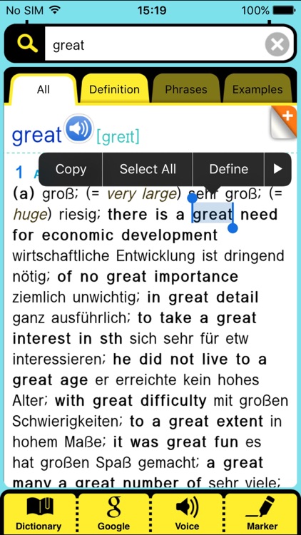 Collins Deluxe German English screenshot-3