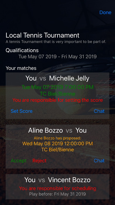 TennisMatch Screenshot