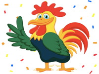 Yellow Chicken Sticker