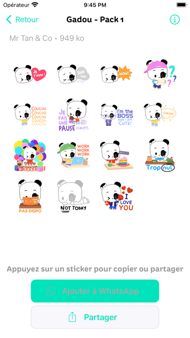 Les Stickers de Gadou Screenshot