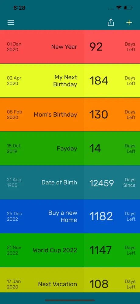Countdown App - Day Counter