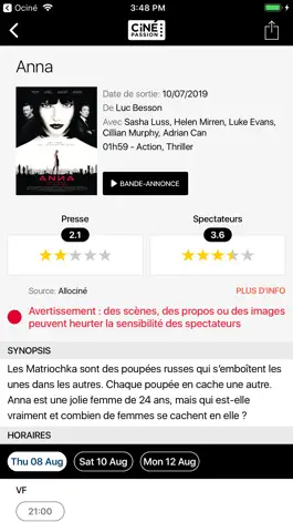 Game screenshot Ciné-Passion hack