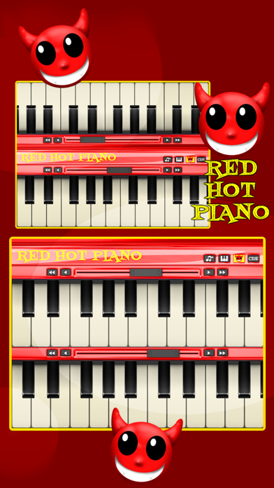 A Red Hot Piano - Play Music Screenshot