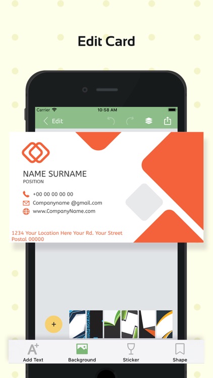 Visiting Card Designer