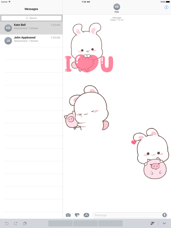 Screenshot #4 pour Animated Bunny And Tiny Pig