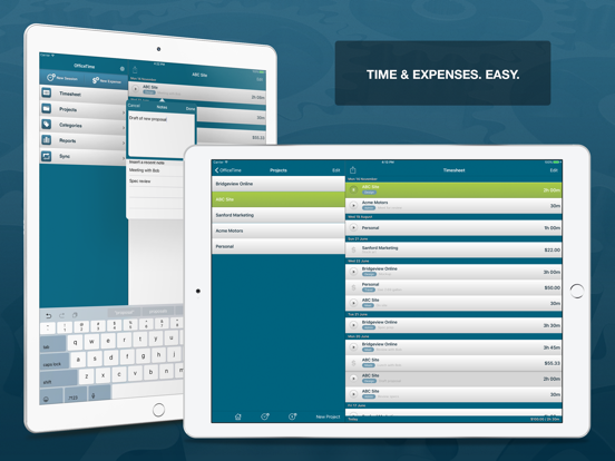 OfficeTime Work & Time Tracker iPad screenshot 4 - Productivity app