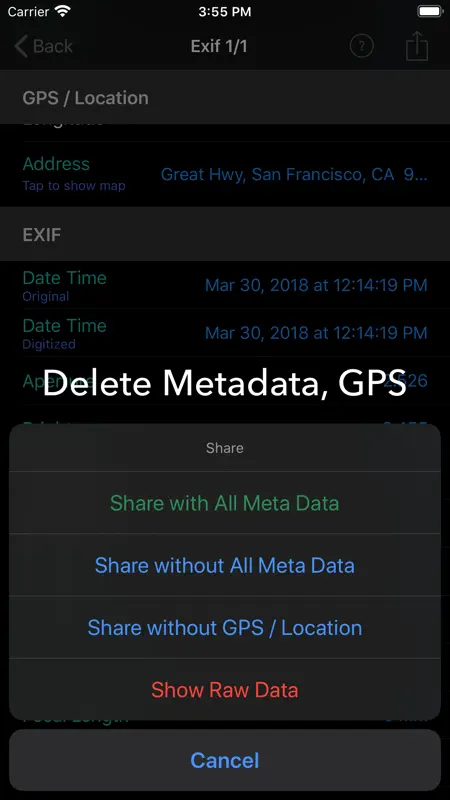 EXIF Tool - Metadata Tool screenshot 4 of 8
