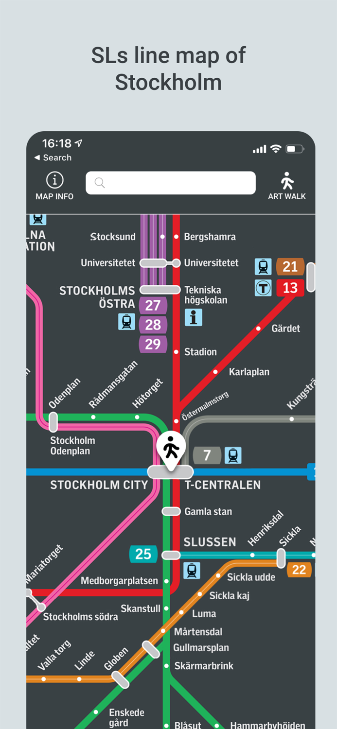 Transit Map Stockholm