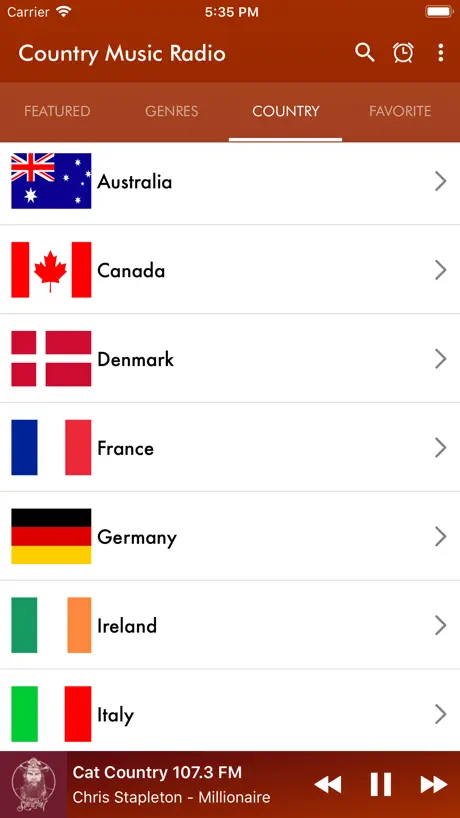 Country Music Radio app