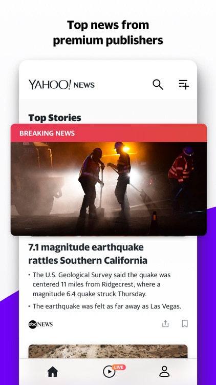Yahoo News: Live Breaking News screenshot-0