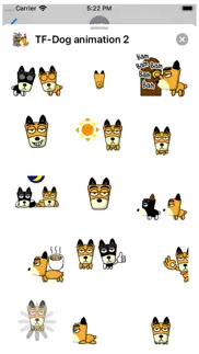 tf-dog animation 2 stickers iphone screenshot 2