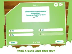 Learning Prepositions Quiz App screenshot 7