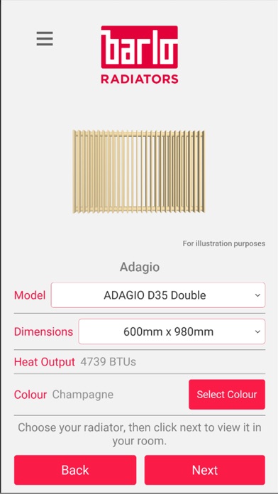 Screenshot #3 pour Barlo Designer Radiator App