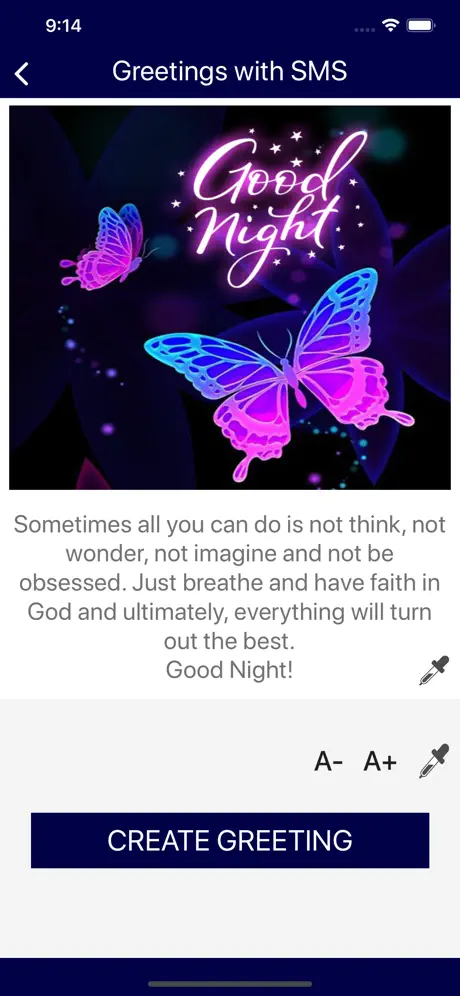 Good Night SMS